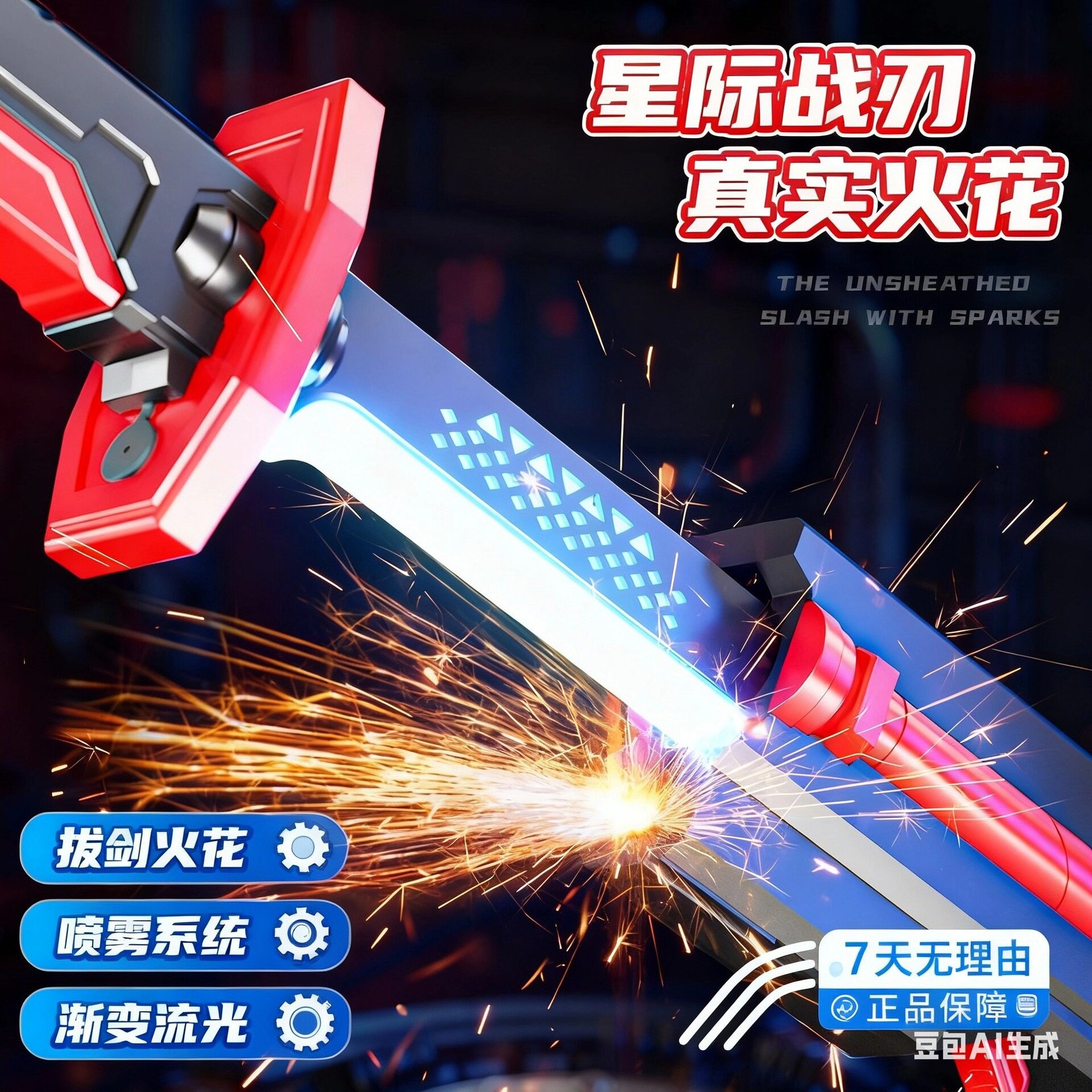 漂泊者热卖火花发光玩具发光玩具