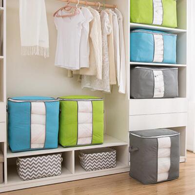 New Bamboo Charcoal Moisture-Proof Clothing Organizer Bag, N