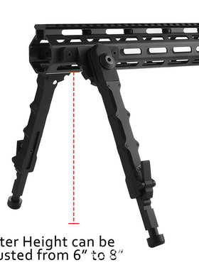 Mlok脚架黑色 铝合金材质M-LOK高端品质 V9脚架 分体脚架
