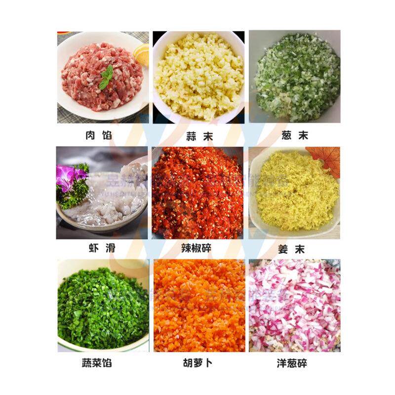 自动丸子MYV生产斩拌豆机 大蒜泥姜碎泥粉全斩拌设备 千页腐斩拌