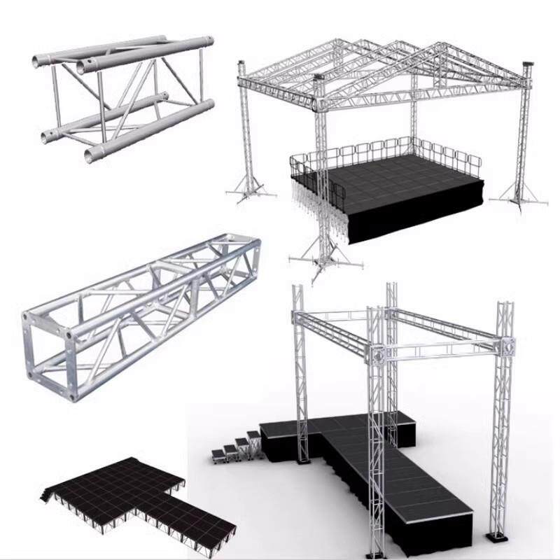 上海龙门架背景舞台灯光架铝合金桁架展会车展户外插销3040truss