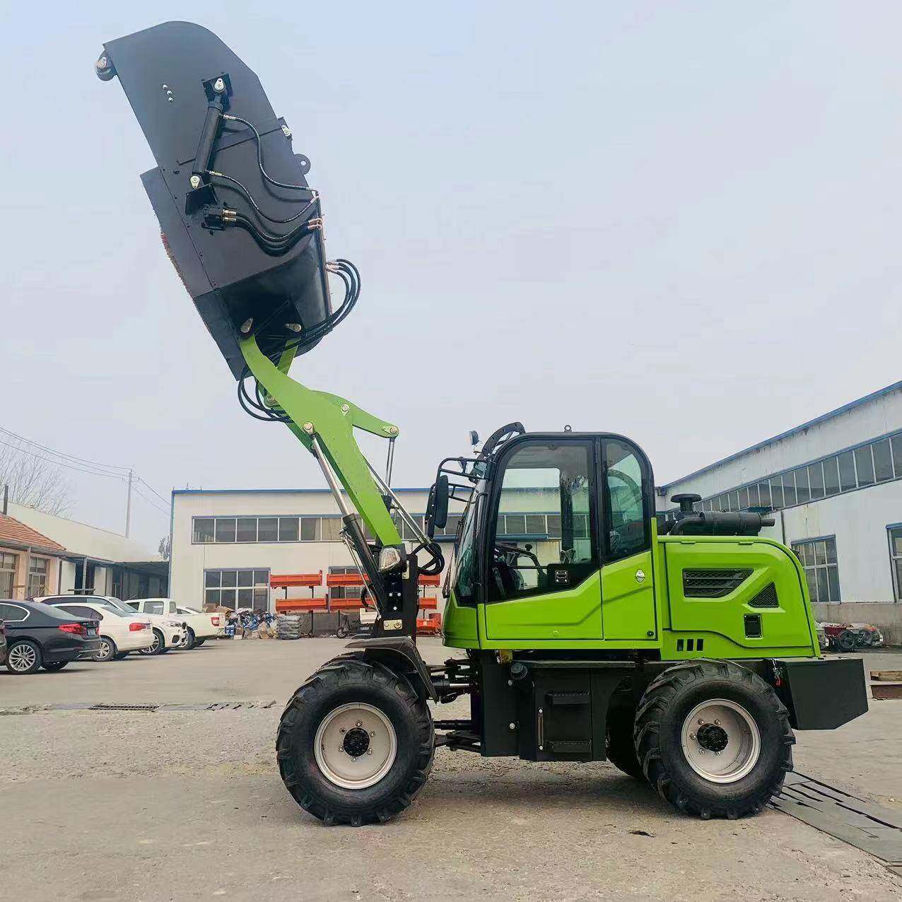 跨境商品920型轮式装载机1000-1200KG载重液压操作LOADER铲车
