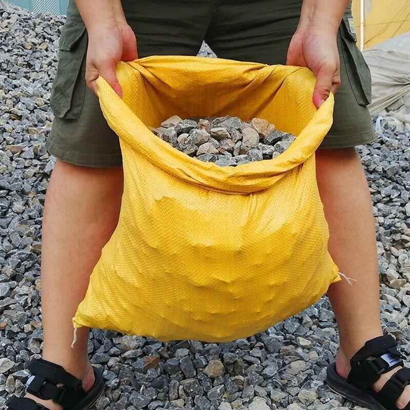亮黄色编织袋全新粮食袋玉米袋稻谷袋100斤口袋打包袋包装蛇皮袋