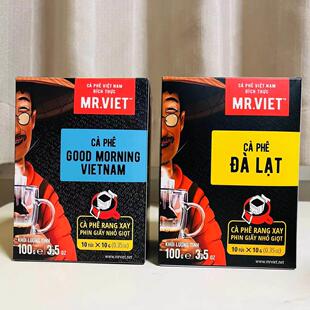 越南进口越南先生MR.VIET挂耳纯黑咖啡粉无蔗糖 大叻早安越南