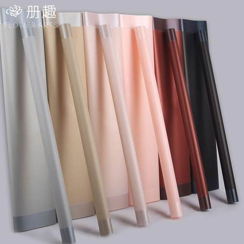 七夕新品蓬蓬裙果冻膜防水包装纸花边色雾面纸鲜花包装韩式花艺