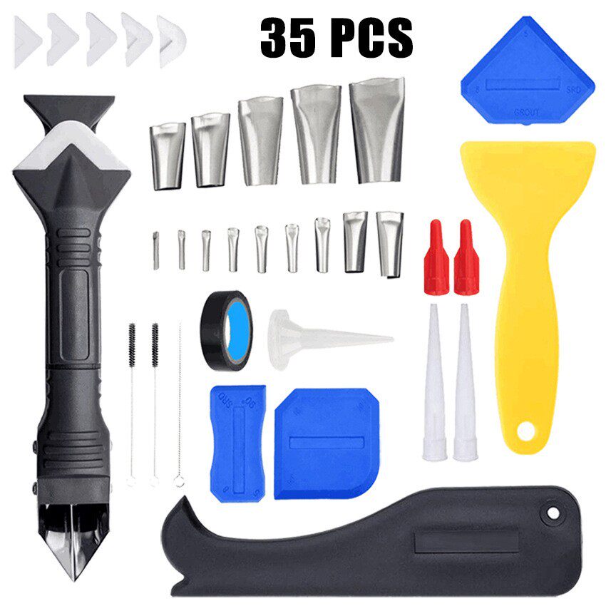 35件套硅胶填缝工具套装抹子刮刀去除器三合一密封胶家用