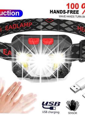 Hands-free LED Headlamp Motion Sensor head lamp头灯headlight