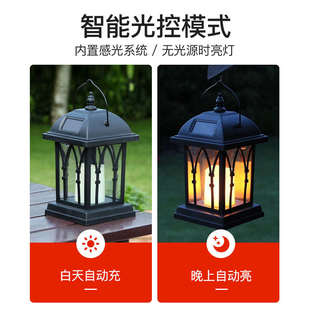 饰感应小夜灯 太阳能庭院户外灯阳台花园布置创意挂灯家用室内装