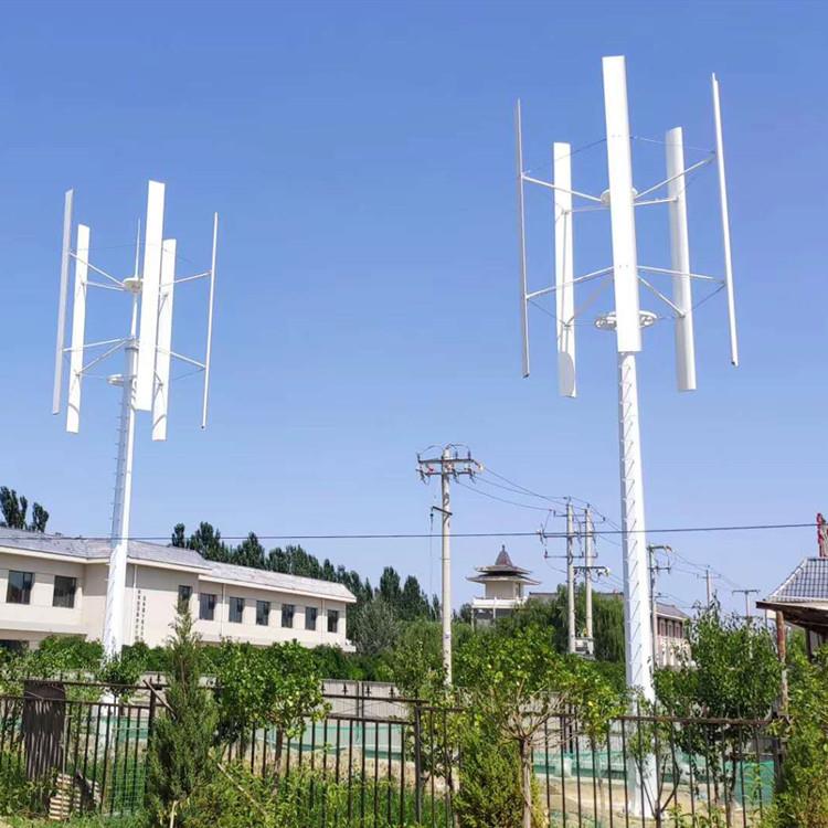 H型垂直轴风力发电机10kw380v微风发电竖式并网垂直轴风力发电系
