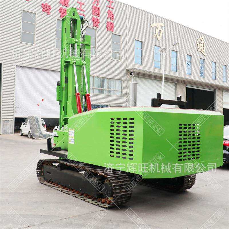矿用建筑光伏工程地钉打桩机履带单缸柴油机液压潜孔动力头打桩机