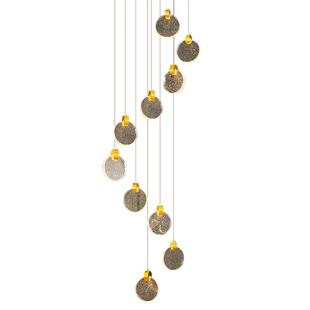 定制别墅客厅吊灯轻奢旋转楼梯间吊灯跃层挑空水晶灯复式 楼大吊灯