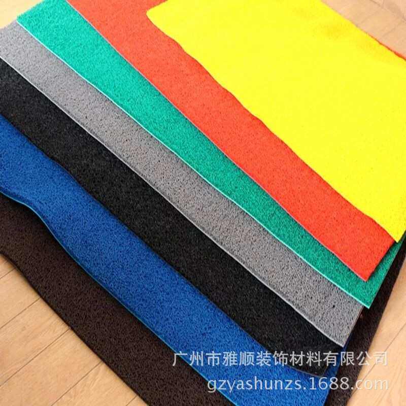 室外去沙地拉丝logo塑料丝垫圈印蹭土地可pvc垫公司批发地毯迎宾