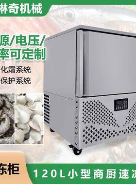 优选小型商用120L容量速冻柜海鲜肉类丸子极速冷冻食品持久保鲜
