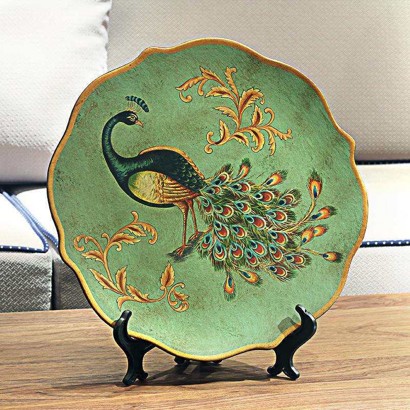 美式陶瓷花瓶插花器客厅软装工艺品摆件仿古做旧灯笼瓶复古风
