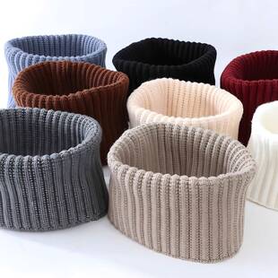 秋冬羊绒脖套男女颈椎假领加厚保暖羊毛线针织护脖子围巾围脖护颈