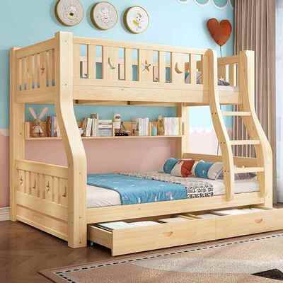 全实年木上下床双床母床子儿WIZ童大人成两层高低床上下铺层木床