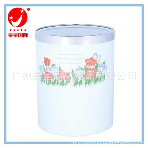 厂家厂价无盖圆形搪瓷单层客房桶办公室酒店家用客厅客房桶