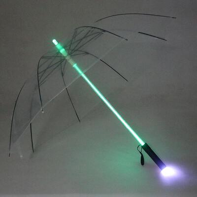 意中棒发光雨伞 LD照明七彩灯光E伞 黑夜CH848信伞 舞台道号具创
