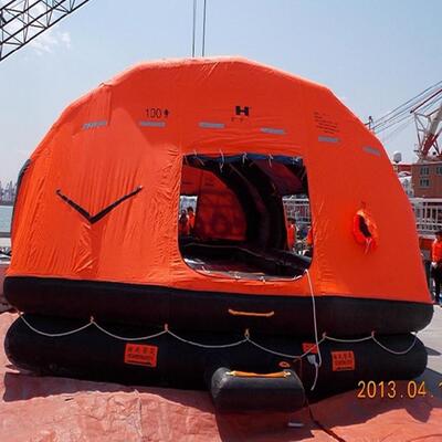 KHY-12船用气胀抛投式游艇筏 KHY系列小型船舶救生筏 船用救生筏