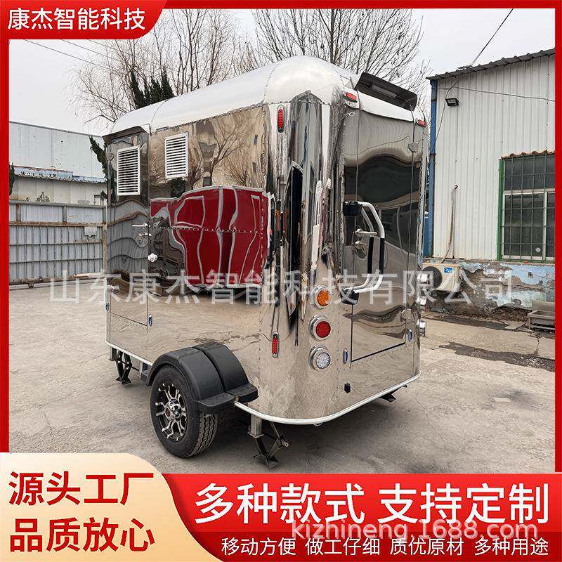 康派-外贸定制不锈钢二联体移动厕所工地景区成品移动厕所卫生间