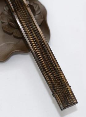 6女1K37-95寸18方棕竹子全棕竹扇ZSU扇黑风老男古风文玩折扇苏工