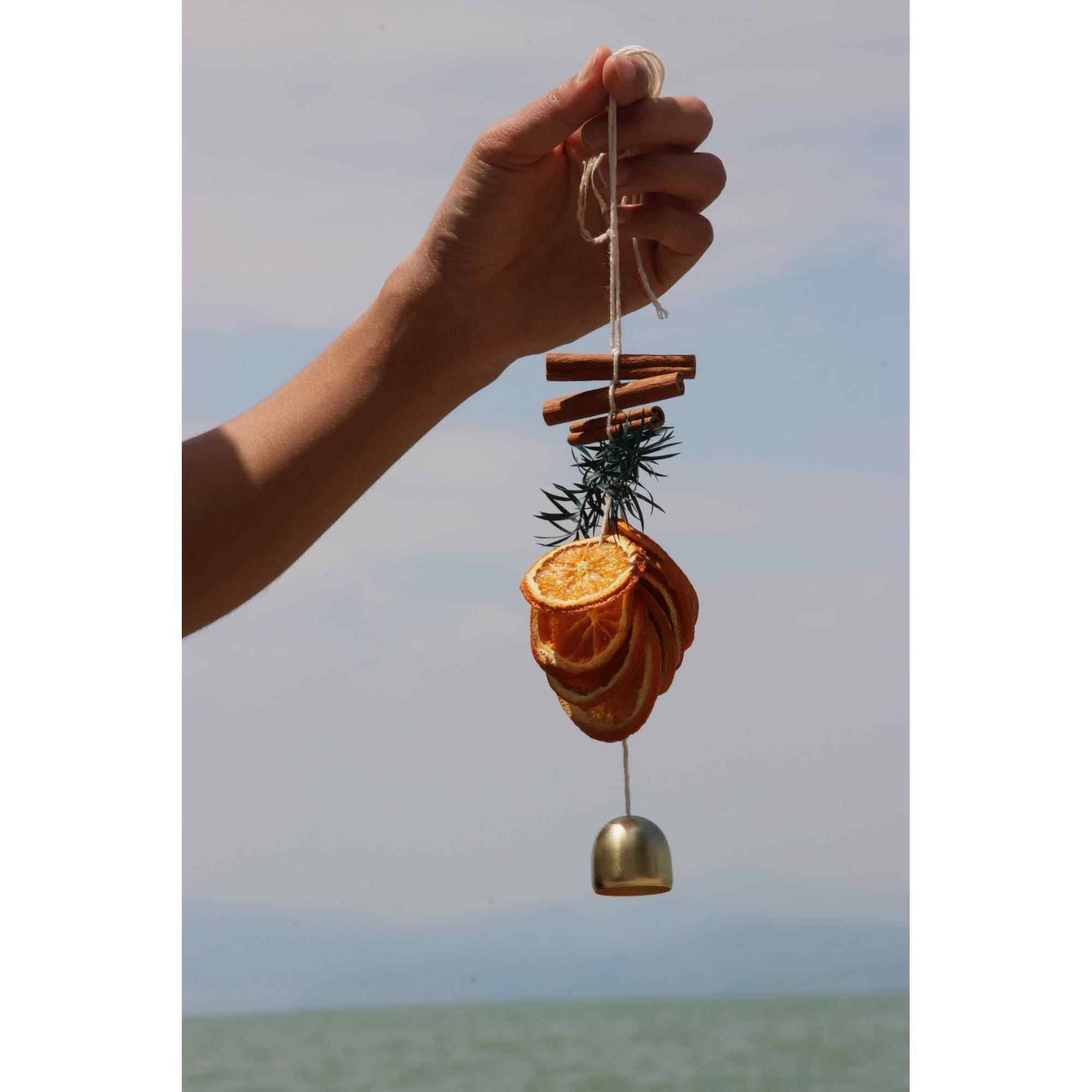 橙片汽车挂件大橘大利DIY干花车挂装饰墙挂新年圣诞节氛围感挂饰