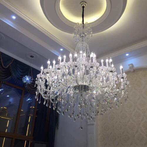 式水灯晶灯复墅式别大HQ9125-1厅吊酒店大堂餐厅客厅灯奢欧华大气