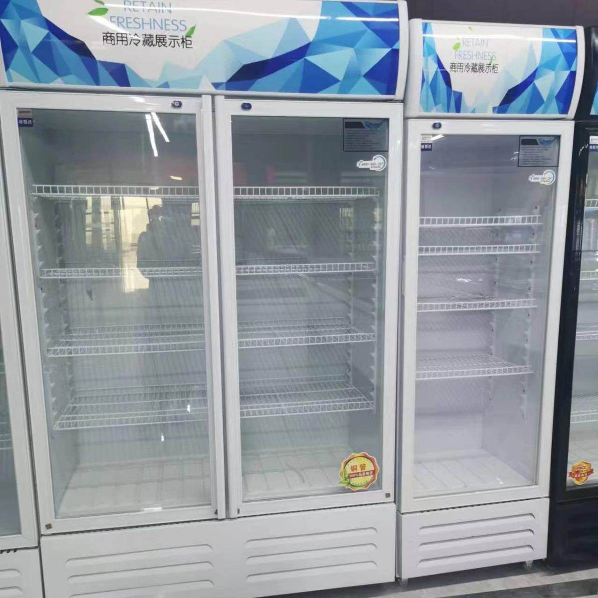 冷藏展示柜饮料柜立式商用冰箱单门保鲜柜双门啤酒柜饭店超市冰柜