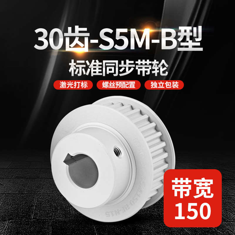 源头工厂S5M30齿工业传动皮带轮 标准B型带宽250同步带轮HTPA/EBJ