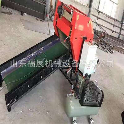 自动青储饲料打捆包膜机厂家 隆顺机械生产撒料车 养殖打捆包膜机