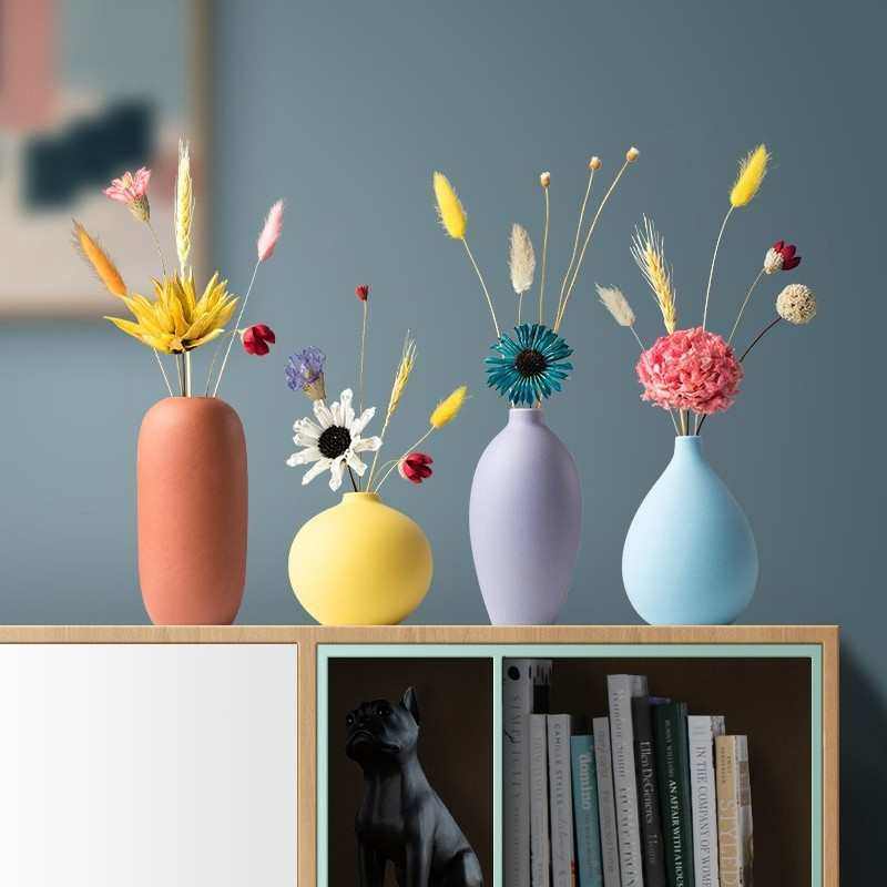 创意酒柜装饰品摆件玄关客厅电视柜现代简约高级感小花瓶轻奢家居