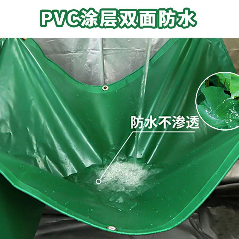 VLEN 加厚防雨防晒防火三防布12*16m防水布 油布阻燃帆布450g
