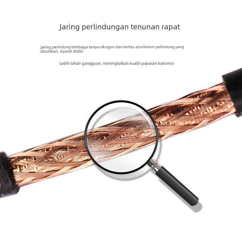 铜芯铜网 监控同轴视频线SYV75-5-4-3带电源二合一综合一体模拟线