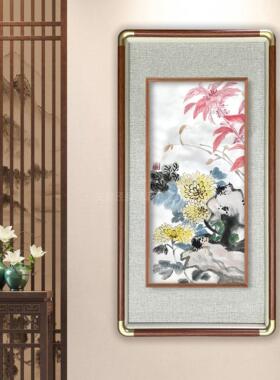 【彷铜角框中框】新中式立体实木画 画框国画 画书法质感806050