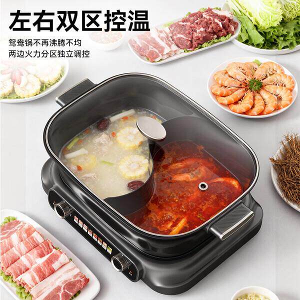 德世朗多功能鸳鸯料理锅DDQ-HG1296.5L