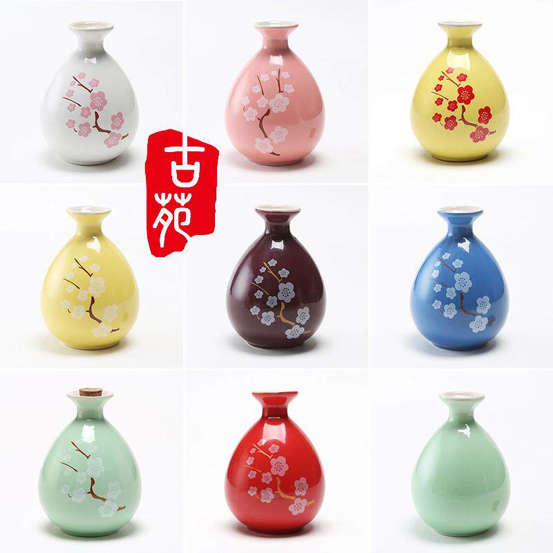 71TX桃花醉自酿酒瓶古风小酒壶颜值水果酒女士七两装一斤土陶瓷空