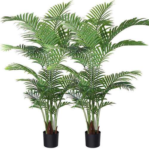 热销人造棕榈树北欧家居客厅大型盆栽植物装饰假散尾葵