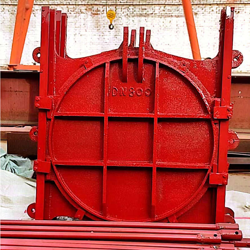 铸铁圆闸门机械水渠河道闸门双止水铸铁闸门启闭机铸铁镶铜圆闸门