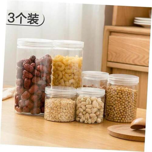 kitchen food plastic storage container box can bean bottle