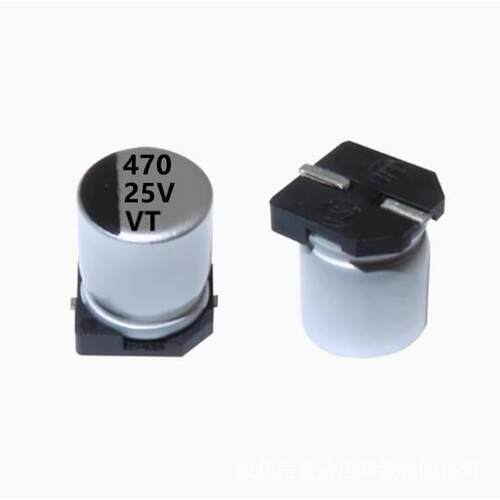 VT贴片铝电解电容25V470UF体积6*7470UF/25VSMD电解电容器