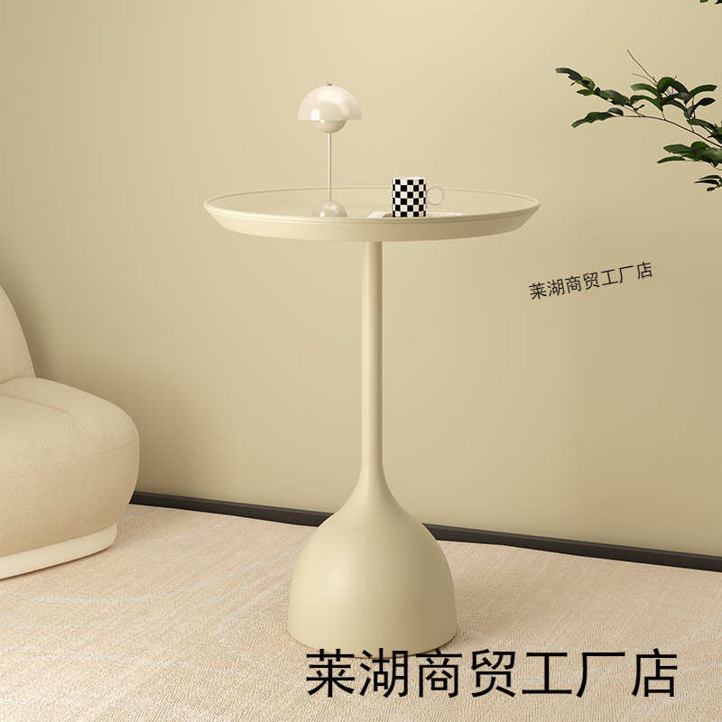 网红小桌子迷你茶几现代简约小圆桌沙发边几床头置物桌铁艺床头柜