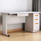 金经金属钢制办公桌职员桌电脑桌财务员工桌 长1.4米右三抽办公桌