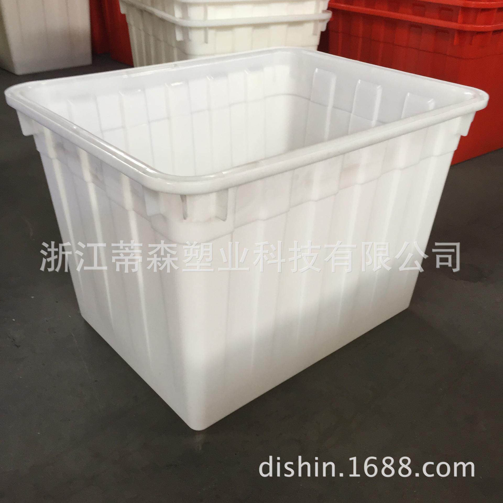 加厚大白桶塑料水箱400升方形大箱子400L水产海鲜牛筋桶服装鞋袜