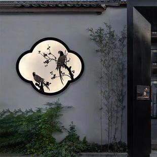 新中式 饰灯 壁灯户外花园别墅室外庭院灯园林围墙院子影壁墙防水装