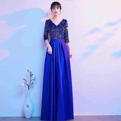 正品合唱服团表演服装女长裙新生合唱团子表演服装人礼短裙租成藉