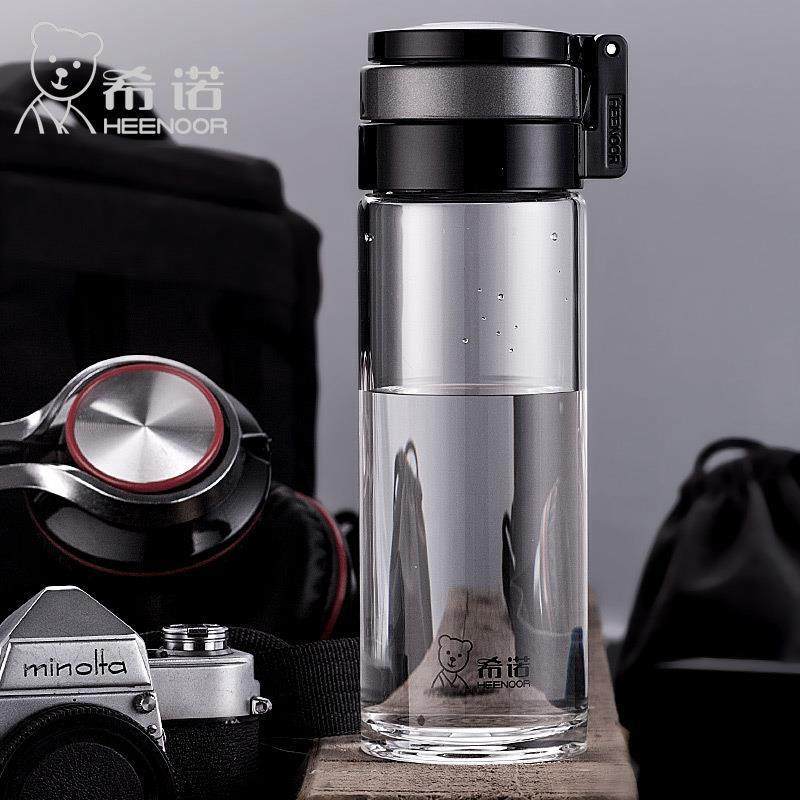 希诺HEEN0OR 玻璃杯单层加厚水晶杯 隔热茶杯水具杯子XN6075 6076