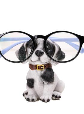 饰桌面收狗纳装创意可爱宠乖乖树脂萌工艺品眼201834镜店展示支架