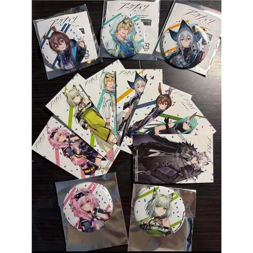 日谷散货明日方舟 popup丸井联动吧唧 斯卡蒂 银灰 阿米娅 赠原袋