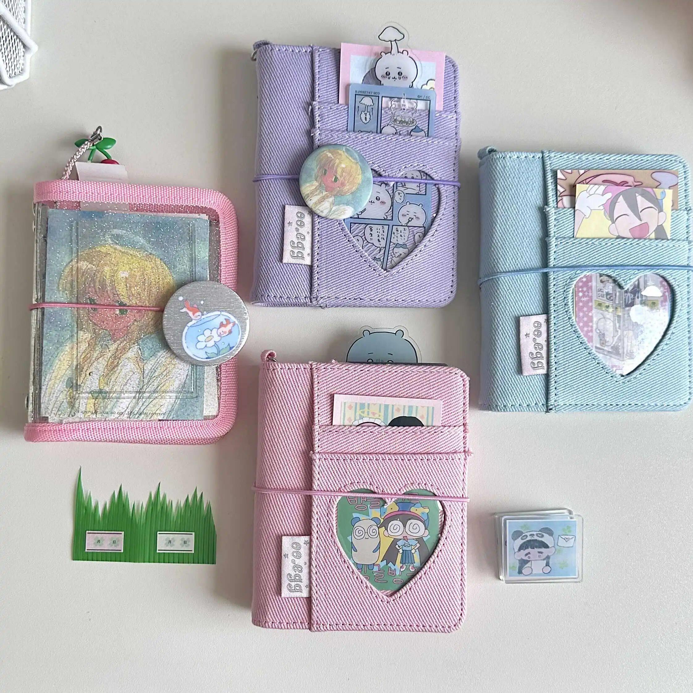 Original ooegg Denim Heart M5 Binder Kpop Photocard Holder - 实物图