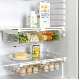 鸡蛋收纳盒抽屉式家用冰箱专用食物，收纳盒食品级保鲜储物盒整理盒
